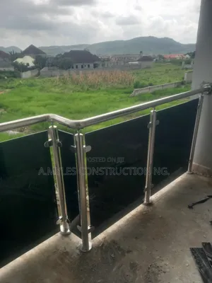 Glass Handrail Installation - 10mm Glass & Stainless Steel