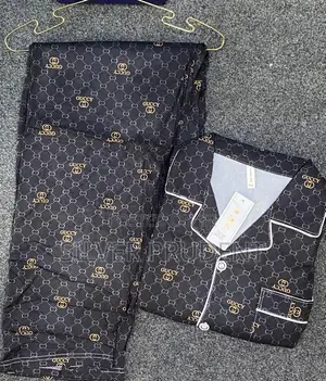 Unisex Cotton Pajamas - Black