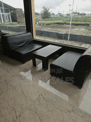 Neat Double 2-Seater Sofa with Center Table