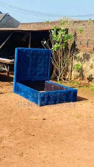 Home Interiors Blue Bed Frame