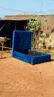Home Interiors Blue Bed Frame - 3