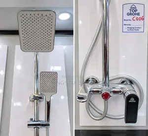 Standing Shower Set with Rainfall Rose