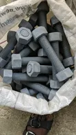 1" x 160mm Hot-Dip Galvanised Stud Bolt - 1