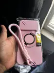 iPhone 17 Pro Max Case (Pink, Camera Protector, Strap) - 1