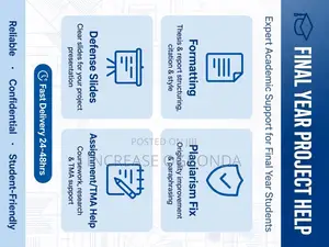Project Formatting, Plagiarism Reduction & Defense Slides