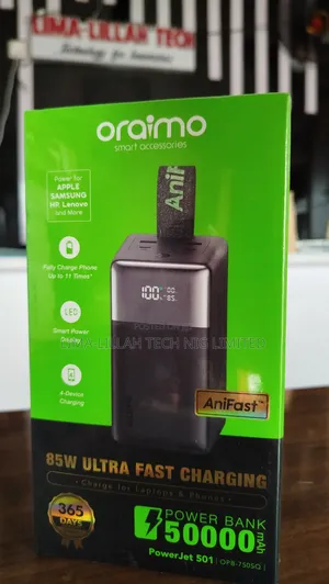 Oraimo 85W Mai Sauri Sosai Power Bank 50,000mAh