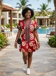 Kyakkyawar Ankara Dress mai Aso-Oke - 1
