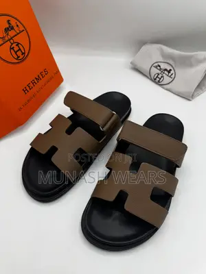 Hermes Leather Slippers - Sizes 40-46