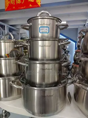 8-Piece Stainless Steel Pot Set