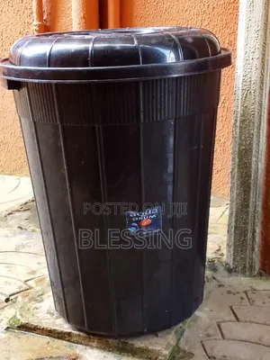 Babban Drum Na Filastik Mai Launin Baki 140 Litre (Amfani)