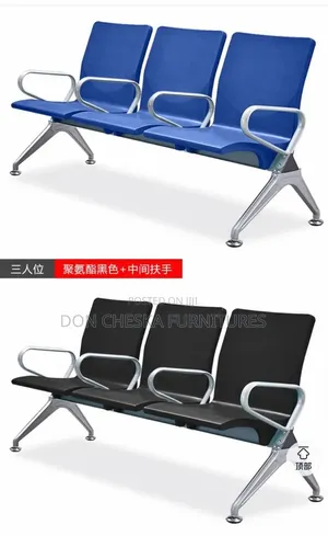 Original Airport Chair - Black Aluminum