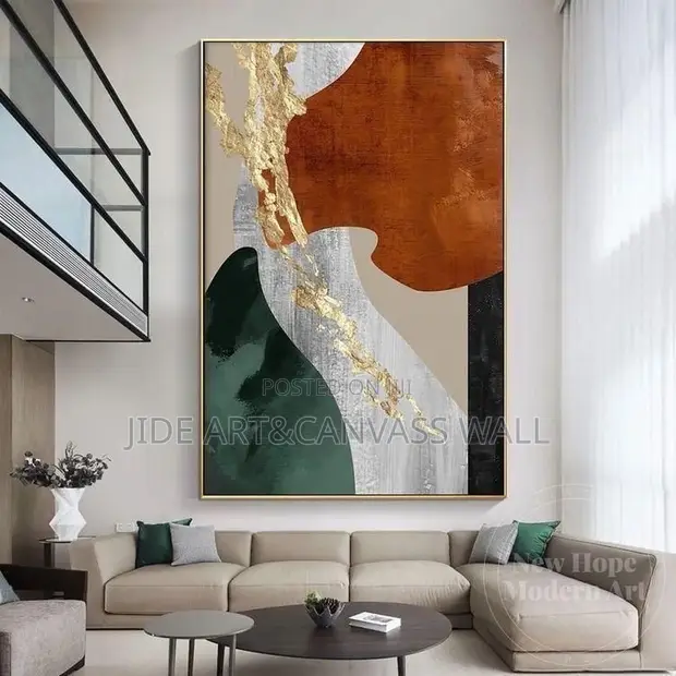 Zanen Abstract na Zamani don Shirin Cikin Gida - 1