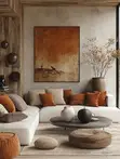 Zanen Abstract na Zamani don Shirin Cikin Gida - 4