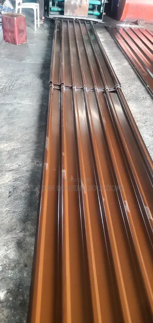 0.65mm Oven Baked Longspan Nut Brown Aluminium Roofing