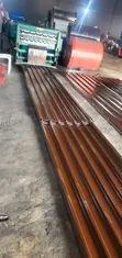 0.65mm Oven Baked Longspan Nut Brown Aluminium Roofing - 2