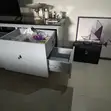 Home Interiors Gray TV Console Mai Ɓoye-ɓoye - 3