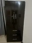 Home Interiors Wooden Wardrobe with 3 Drawers - 1