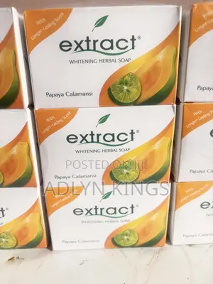 Extract Whitening Herbal Soap (Papaya Calamansi)