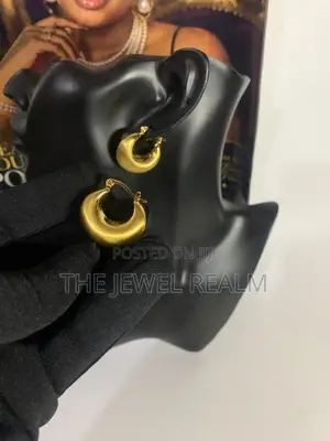 Zirconia Statement Earrings - Gold
