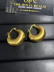 Zirconia Statement Earrings - Gold - 3