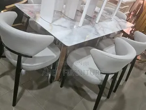 Brand New Home Interiors 6-Seater Dining Set - White