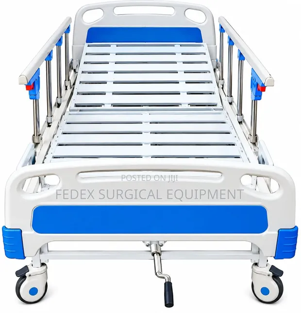 Manual Hospital Bed with Side Rails - 1