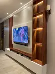 TV Console mai Kyau - Itace & Fari - 2