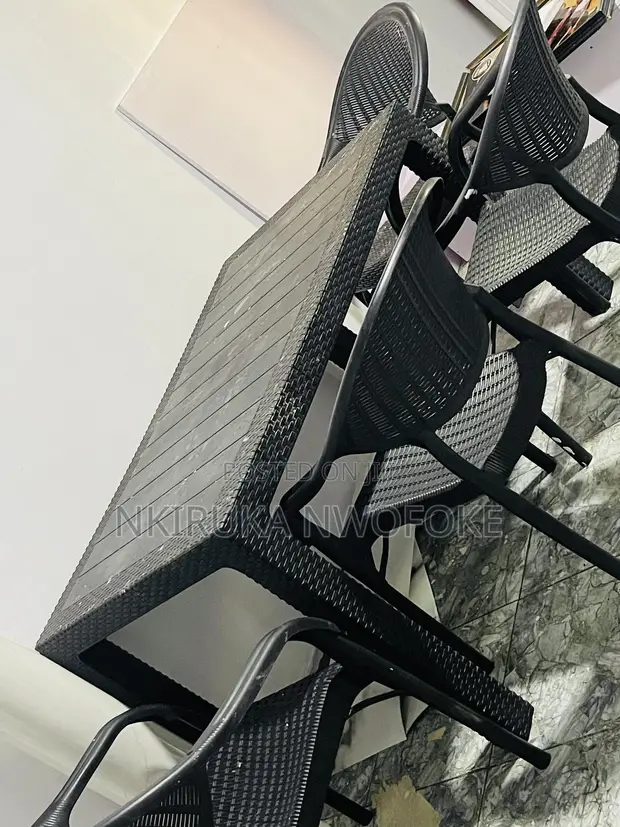 Used Outdoor Chairs and Table Set - 1