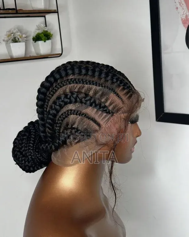 Full Frontal Braided Wig - 1