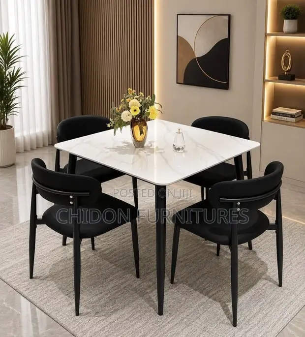 Home Interiors Square Dining Set (4 Seater) - 1
