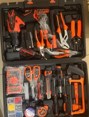 Hardware Repair Tool Set - Cordless Drill & Household Kit