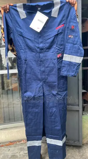 Original Red Wings FR Coveralls - Orange & Navy Blue