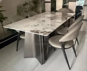 Luxury 6-Seater Marble Top Dining Set