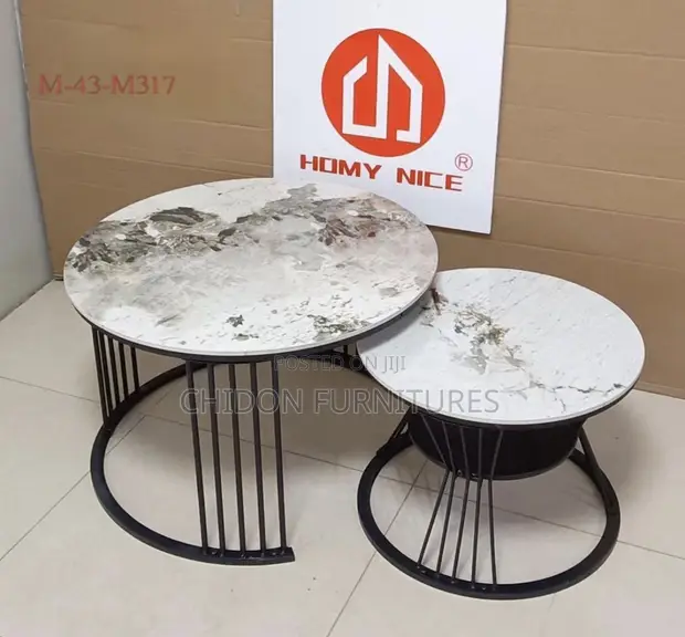Home Interiors Marble Top Center Table - 1