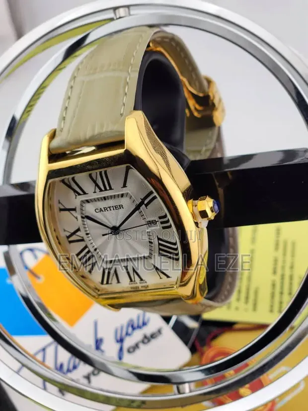 Cartier Unisex Quartz Wristwatch - Brown - 1