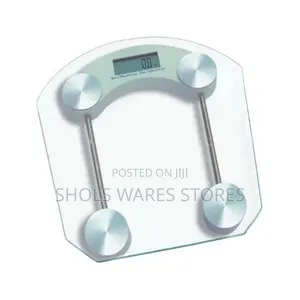 Digital Bathroom Weighing Scale - Clear Glass - LCD Display