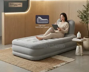 Inflatable Bed with Back and Neck Support (210cm x 90cm)