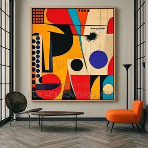 Zanen Abstract na Zamani na Ganuwa 48x60