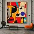 Zanen Abstract na Zamani na Ganuwa 48x60 - 1