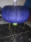 Boss Office Products Blue Glossy Finish Round Center Table - 2