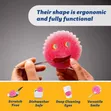 3pcs Scrub Colour Sponge - 3