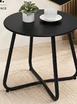 Zodiac Coffee Side Table - Black and White X-Frame - 2