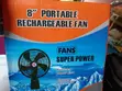 8" Portable Rechargeable Fan - GE - 1