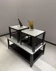 Home Interiors Marble Center Table with 2 Stools - 1