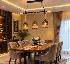 Rustic Luxury Rope Pendant Chandelier