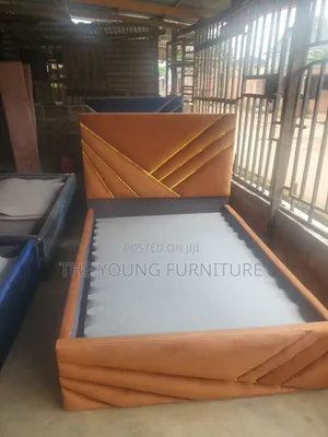 4x6 Standard Bed Frame - Velvet Mai Rufi