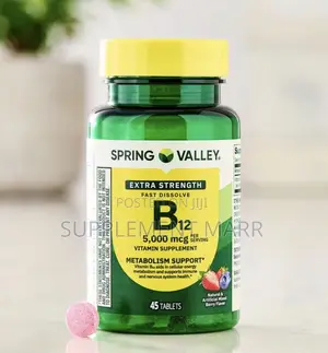 Spring Valley B12 Mai Saurin Narke 5000mcg, Kayan Kwaya 45