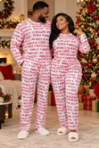 Couple Christmas Pyjamas - Cotton Button Down - 1