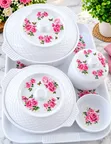 Royal Rose Luxury Ceramic Serving Set - 3