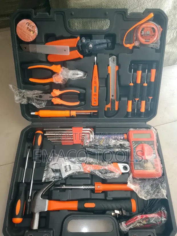 Hardware & Electrician's Tool Kit Set (23 Pieces) - 1